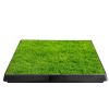 Dog Toilet Indoor Puppy Training Pad, Dog Potty Pet Training Grass Mat, Removable Waste Tray for Easier Clean Up, Artificial Turf, 25"Ã—20"