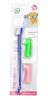 denTwo Headed Dog Toothbrush Set Canine Dental Hygiene Brush with 2 Finger Brushes Soft Bristles