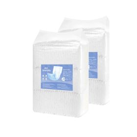 Disposable Male Dog Diapers, Super Absorbent Male Dog Wraps, 360 Â° Leak-Proof Belly Bands with Wetness Indicator for Doggies in Heat, Training (Style: Male Dog Wraps, size: X-Small (144 Count))