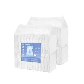 Disposable Dog Diapers, Super Absorbent Female Dog Diapers, 360Â° Leak-Proof Female Doggy Pet Diaper with Wetness Indicator for Heat Period, Training (Style: Female Dog Diapers, size: Medium (96 Count))