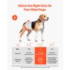 Disposable Male Dog Diapers, Super Absorbent Male Dog Wraps, 360 Â° Leak-Proof Belly Bands with Wetness Indicator for Doggies in Heat, Training
