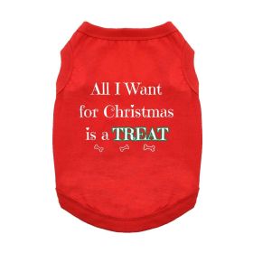 All I Want For Christmas Dog Shirt (Color: Red, size: 3X-Large)