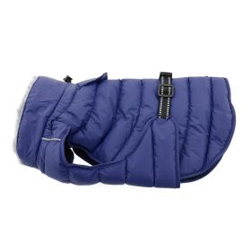 Alpine Extreme Weather Puffer Coat (Color: Navy Blue, size: 2X-Large)