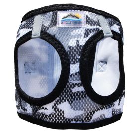 American River Choke Free Dog Harness Camouflage Collection (Color: Gray Camo, size: large)