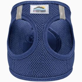 American River Solid Ultra Choke Free Dog Harness (Color: Navy, size: 2X-Large)