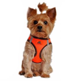 American River Top Stitch Dog Harness (Color: Iridescent Orange, size: 2X-Large)