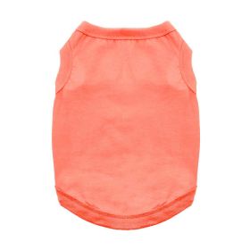 Cotton Dog Tank (Color: Coral, size: 3X-Large)