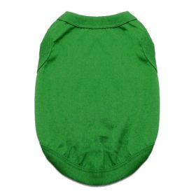 Cotton Dog Tank (Color: Emerald Green, size: X-Large)