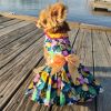 Fiesta Floral Dog Dress with Matching Leash