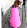 Reversible Fleece Lined Puffer Dog Coat