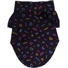 Hawaiian Camp Shirt (Color: Geometric Retro, size: XX-Small)