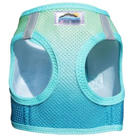 American River Choke Free Dog Harness Ombre Collection (Color: Aruba Blue, size: medium)
