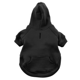 Flex-Fit Dog Hoodie (Color: Black, size: large)