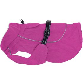 Alpine Tuf Terrain Dog Coat (Color: Wild Raspberry, size: small)