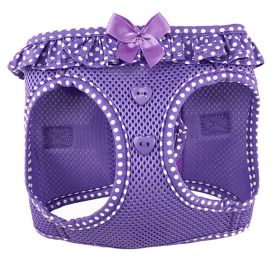 American River Choke Free Dog Harness Polka Dot Collection (Color: Paisley Purple Polka Dot, size: small)