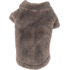 Soft Plush Pullover (Color: Soft Brown, size: medium)