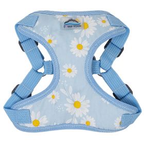 Wrap and Snap Choke Free Dog Harness by Doggie Design (Color: Blue Daisy, size: small)