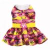 Tropical Sunset Dog Dress with Matching Leash